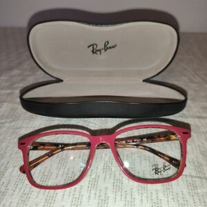 Ray-Ban Red Eyeglasses with Case